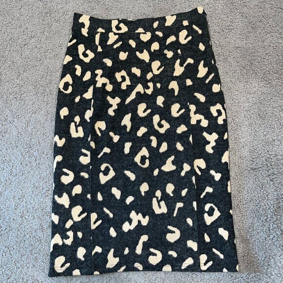 MAEVE by ANTHROPOLOGIE Delphine Animal Print Midi Pencil Skirt - Medium - Picture 1 of 12